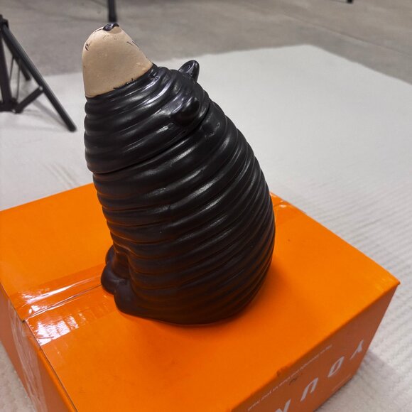 Black Bear Ceramic Everyday Cookie & Candy Jar with Lid - Picture 3 of 6